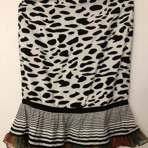 Black and white skirt